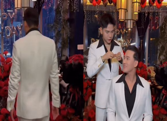 Chiếc vòng cổ sáng loáng làm bằng kim cương được Thanh Đoàn tặng cho Hà Trí Quang Chiếc vòng cổ sáng loáng làm bằng kim cương được Thanh Đoàn tặng cho Hà Trí Quang