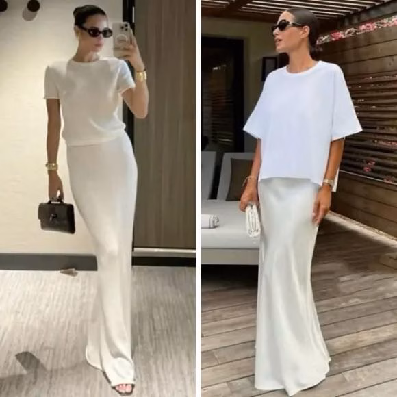 Màu sắc chân váy midi
