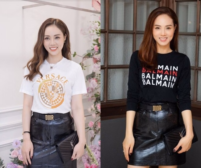 Nhan sắc và gu thời trang cao cấp của 2 ‘bà xã’ Công Lý Mẫu clutch màu đen của Saint Laurent được Ngọc Hà ứng dụng với nhiều phong cách khác nhau từ trẻ trung, cá tính với áo thun in logo của các nhà mốt lớn và chân váy da....