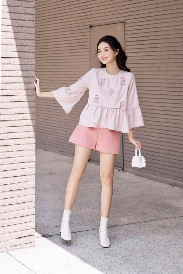 Họa tiết kẻ sọc dọc cho áo babydoll Áo babydoll họa tiết kẻ sọc dọc