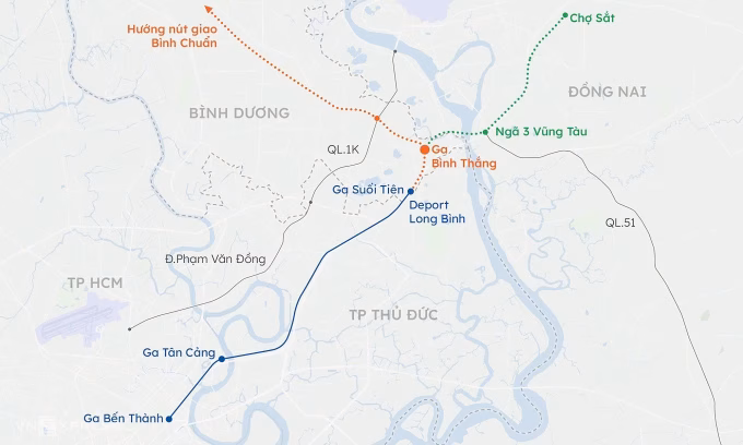 Hướng tuyến metro Hướng tuyến metro