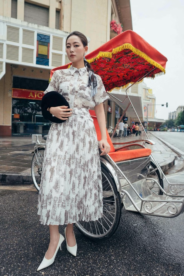 Áo và chân váy dài cho phong cách thanh lịch