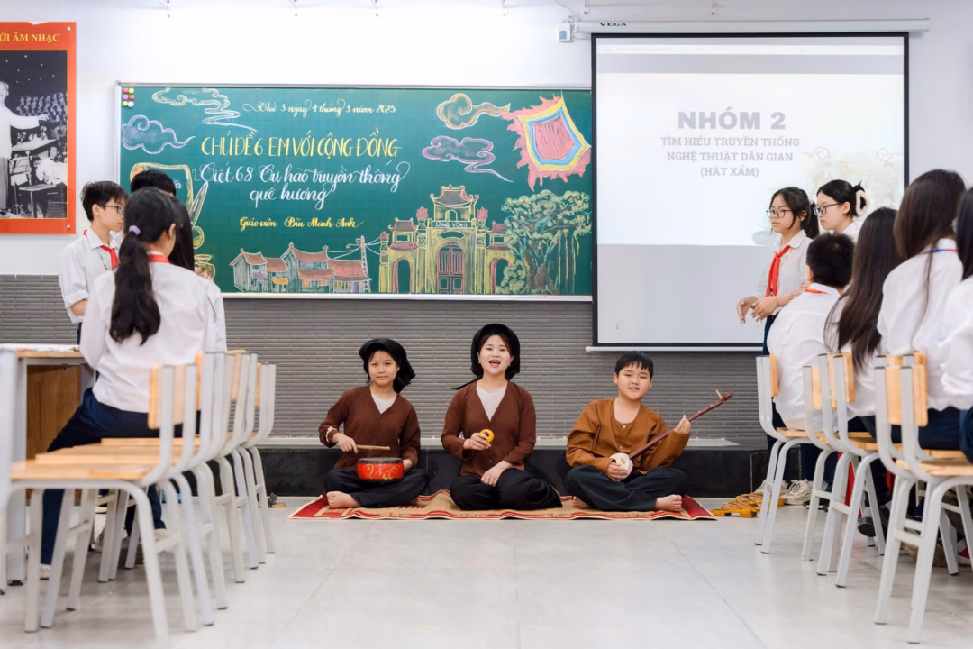 Trong tiết học, học sinh được khám phá, trải nghiệm Học sinh được khám phá, trải nghiệm, được bày tỏ suy nghĩ và hành động