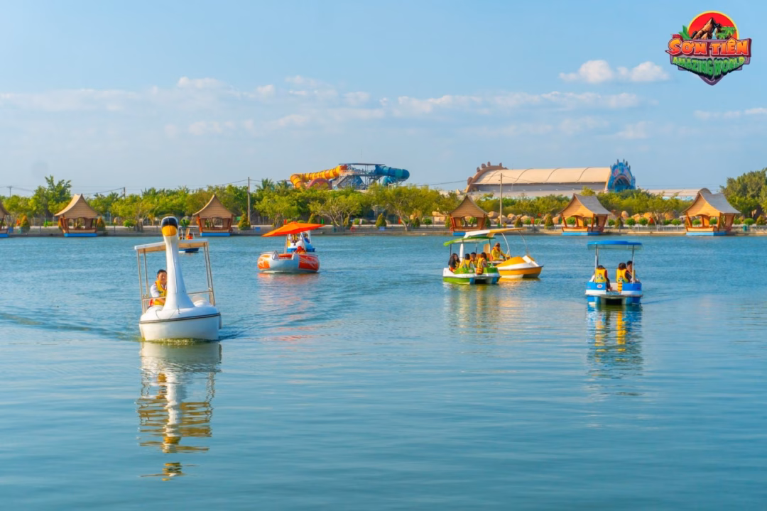 Khu du lịch Sơn Tiên – Điểm đến mới với công viên nước và trò chơi hiện đại đạp ngỗng