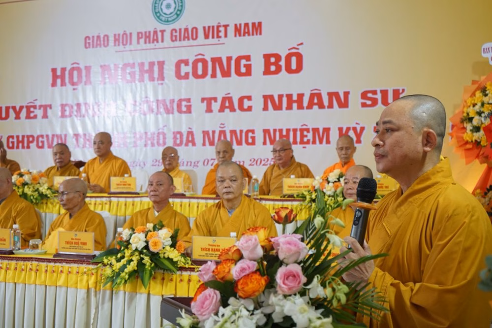 Công bố quyết định nhân sự Ban Trị sự Phật giáo TP Đà Nẵng nhiệm kỳ mới