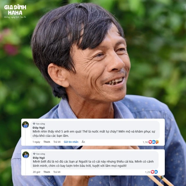 Hành trình của người bình thường truyền cảm hứng qua Gia đình Haha Anh Điệp không ngại bày tỏ tình cảm của mình với các nghệ sĩ