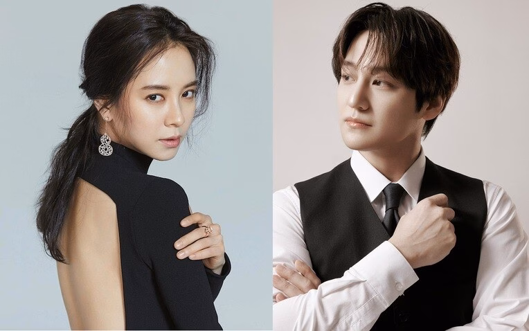 Kim Bum và Song Ji Hyo kết hợp Jun Phạm, Thanh Duy, Bùi Công Nam tại sự kiện ở Việt Nam 2 ngôi sao Hàn Quốc đến Việt Nam.