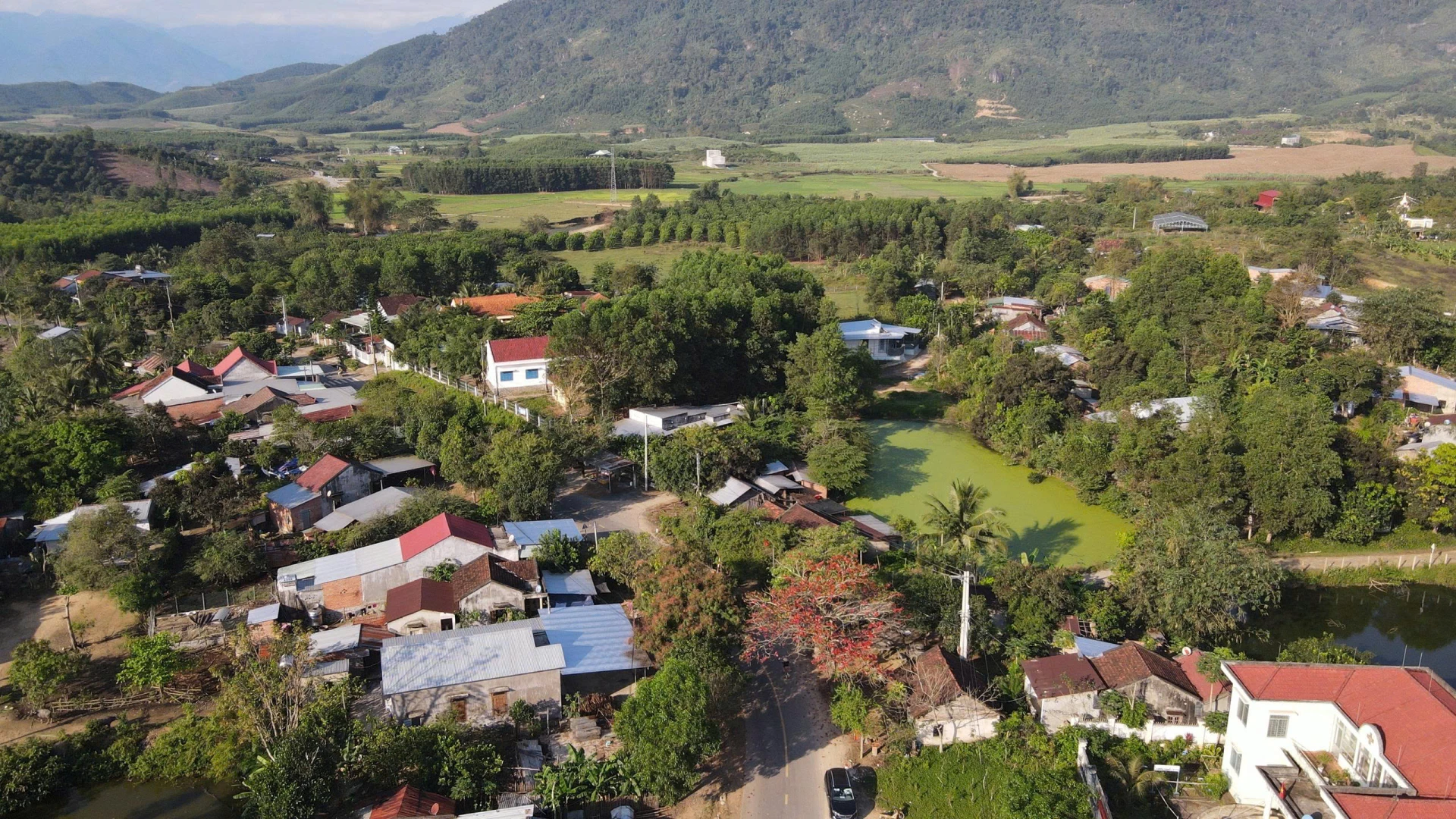 Một góc xã Trung Khánh Vĩnh.