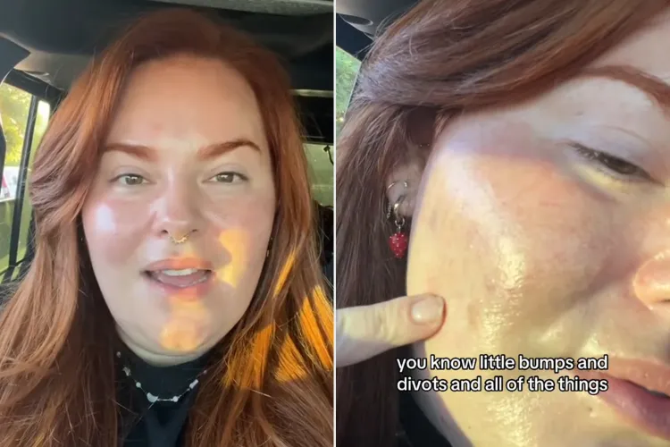 Tess Holliday showing off her signs of aging.
