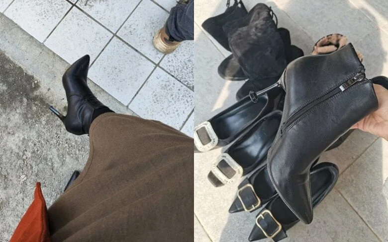 Bốt cao đầu gối g&acirc;y kh&oacute; chịu