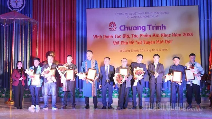 Hội VHNT tỉnh Tuy&ecirc;n Quang vinh danh c&aacute;c t&aacute;c phẩm &acirc;m nhạc năm 2025