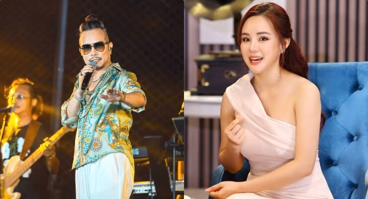 Vy Oanh cùng Jimmii Nguyễn trình diễn trong show Du ca ở Phú Thọ Jimmii Nguyễn và các nghệ sĩ đồng hành trong chương trình Du ca. Ảnh: Nghệ sĩ cung cấp.