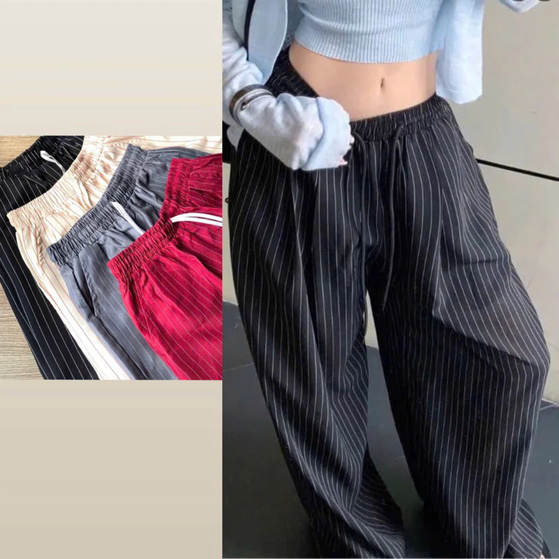 Mặc quần kẻ sọc ống suông như thế nào để không bị lỗi mốt