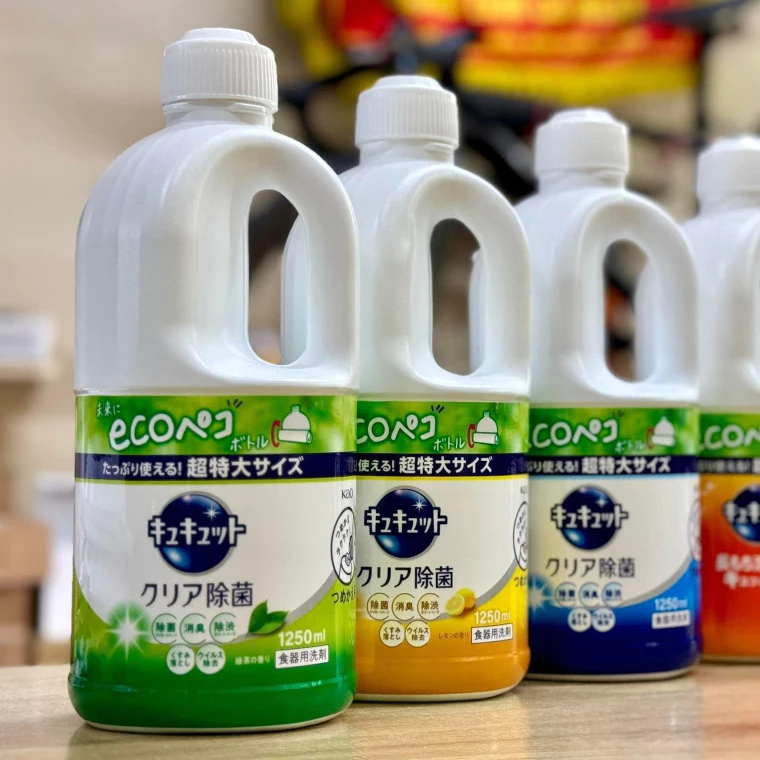 Mua nước rửa bát Kao Nhật Bản vỏ mềm 1250ml có thực sự tốt như lời đồn?