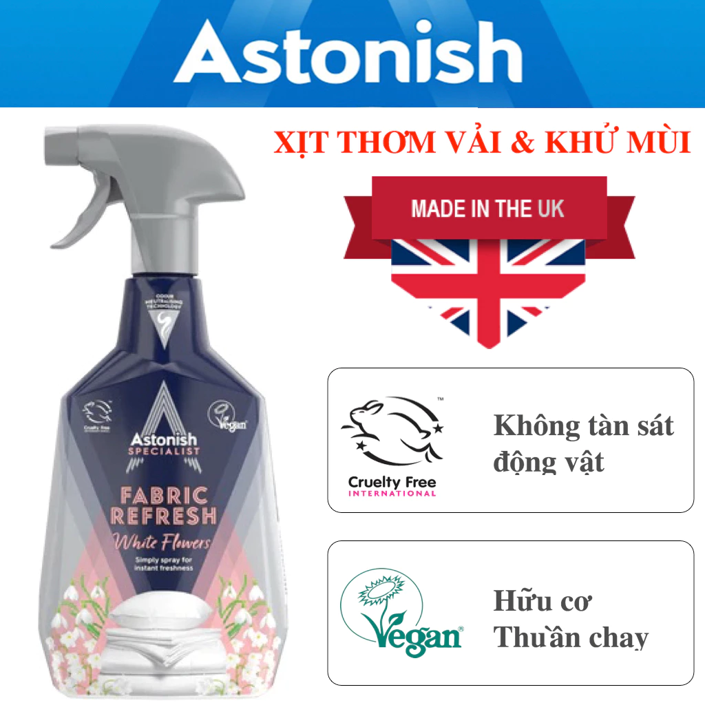 Tại sao bạn nên tránh dùng nước xả vải thông thường và chuyển sang bình xịt thơm vải Astonish C6740?