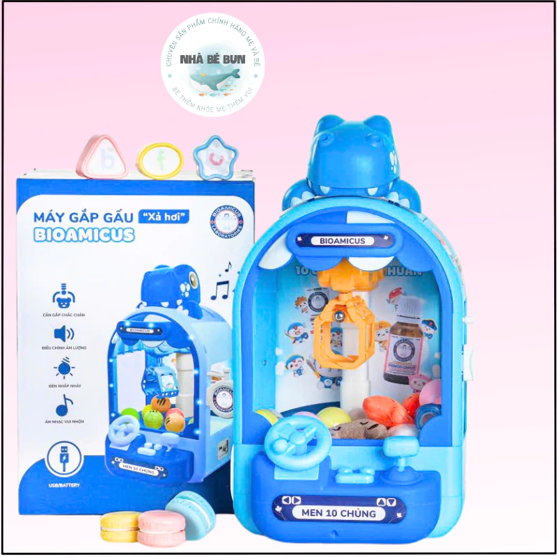 Tại sao bé yêu thích máy gắp thú bông nhưng mẹ lại đau đầu vì tiếng ồn?