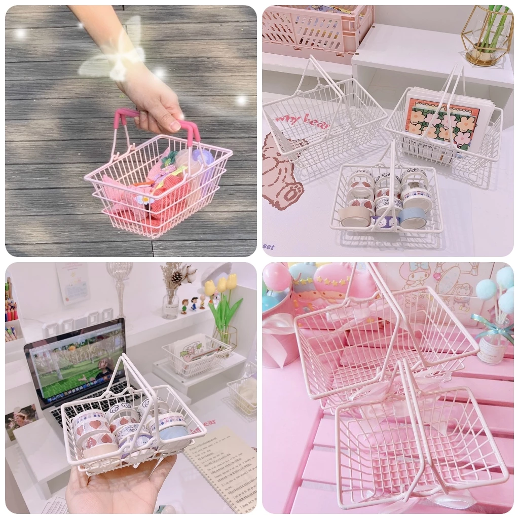 Làm thế nào để chọn giỏ tay cầm màu hồng thắt nơ pastel phù hợp cho không gian học tập và cắm trại của bạn?