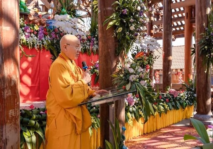 Ban đạo từ tại lễ an vị Hòa thượng Thích Quảng Tùng ban đạo từ