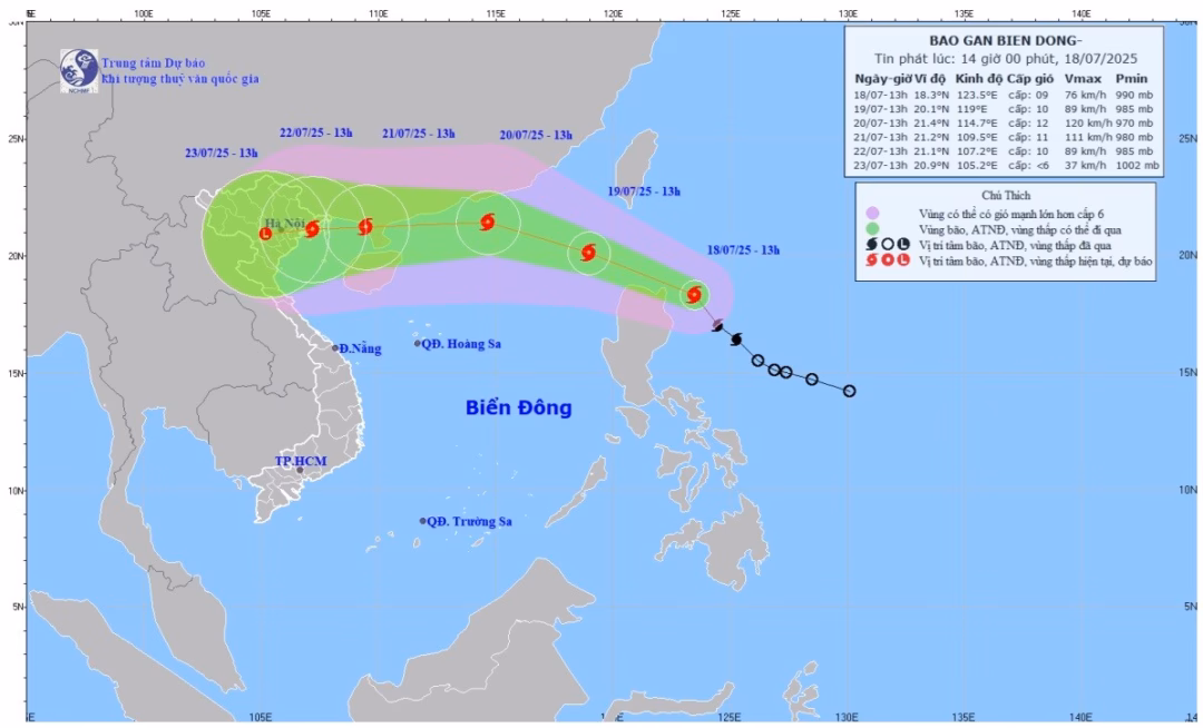 Bão số 3 Wipha sắp đổ bộ, Bắc Bộ và Thanh Hóa chuẩn bị đón mưa to đến rất to