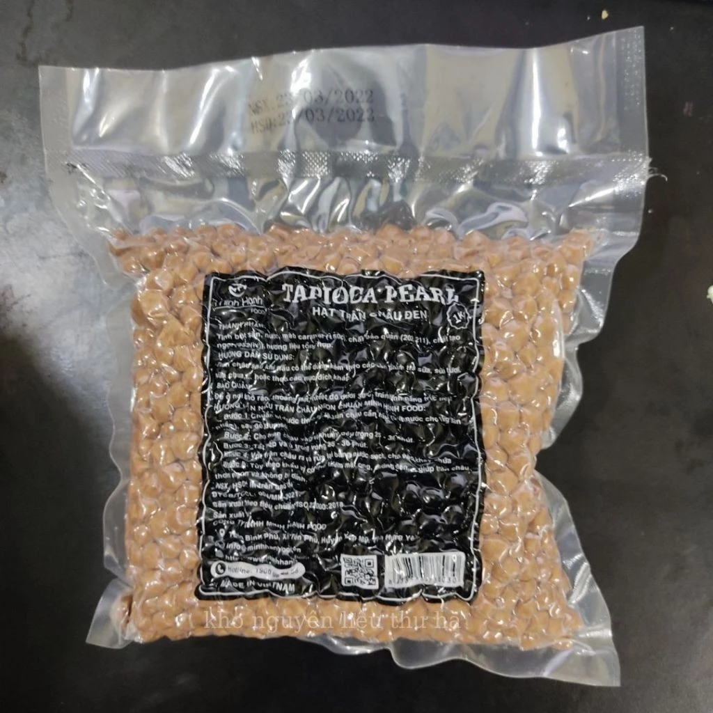 Làm thế nào để trân châu không bị cứng sau khi nấu với trân châu Kunhan Minh Hạnh đường đen bịch 1kg?