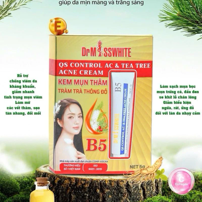Khi bị mụn, tôi đã dùng kem chấm mụn tràm trà thông đỏ B5 và đây là điều tôi học được