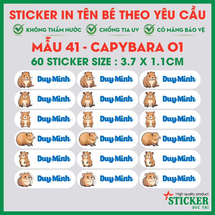 Làm thế nào để giúp bé tự lập với cặp học tập nhờ nhãn dán tên cá nhân và set 60 nhãn theo yêu cầu?