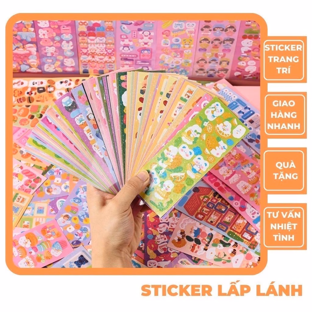 Làm thế nào để sử dụng sticker lấp lánh trang trí mà không bị lỗi mốt?
