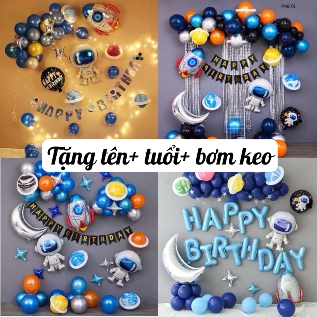 Làm thế nào để tạo không gian sinh nhật đáng nhớ cho bé với bóng trang trí chủ đề phi hành gia mà không lãng phí?