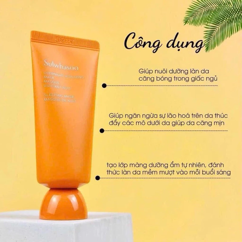 Tôi đã thử mặt nạ ngủ Sulwhasoo 35ml: Liệu có đáng với mức giá để dưỡng trắng và chống lão hóa?