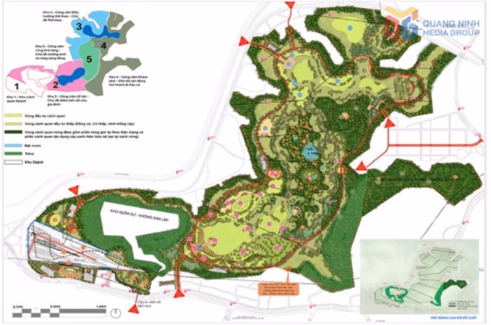 Phối cảnh quy hoạch chi tiết C&ocirc;ng vi&ecirc;n c&ocirc;ng cộng Tuần Ch&acirc;u quy m&ocirc; 620ha