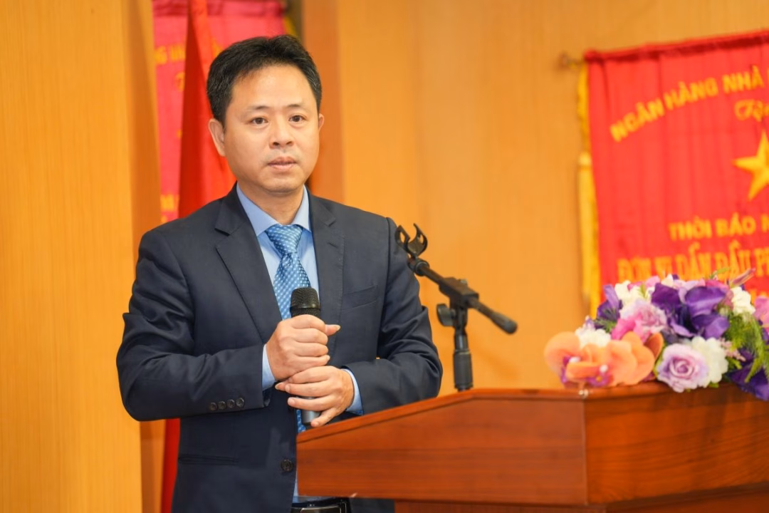 Đồng ch&iacute; Nguyễn Xu&acirc;n Hải ph&aacute;t biểu nhận nhiệm vụ