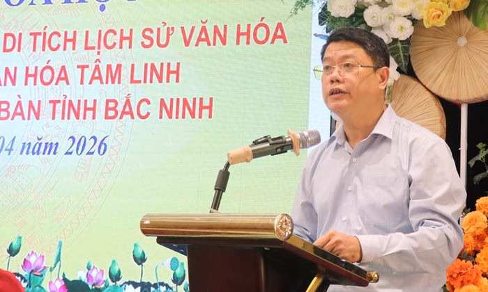 &Ocirc;ng Đỗ Tuấn Khoa ph&aacute;t biểu khai mạc hội thảo