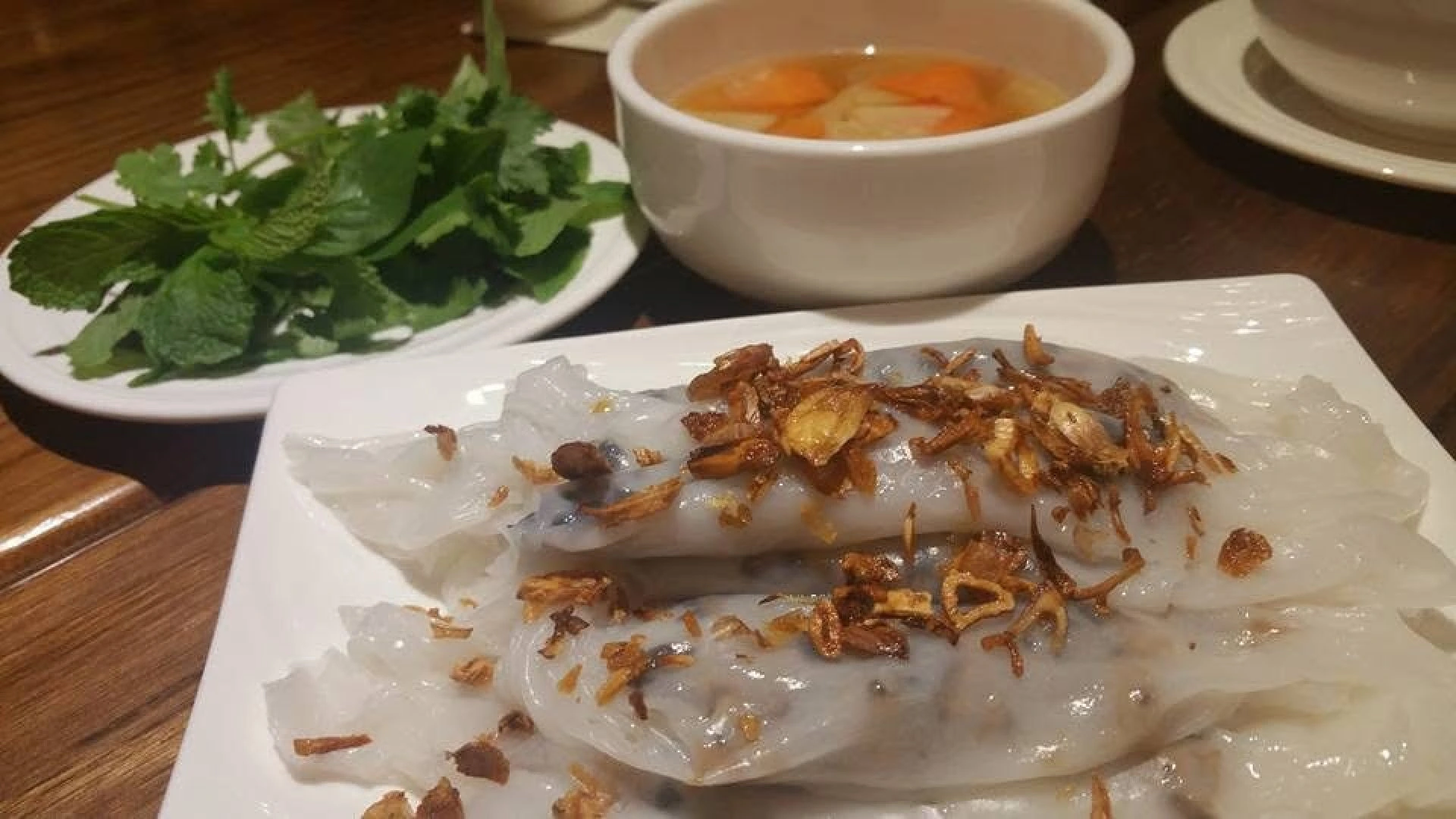 Món bánh cuốn ở Phở Việt Authentic Hanoi Cuisine