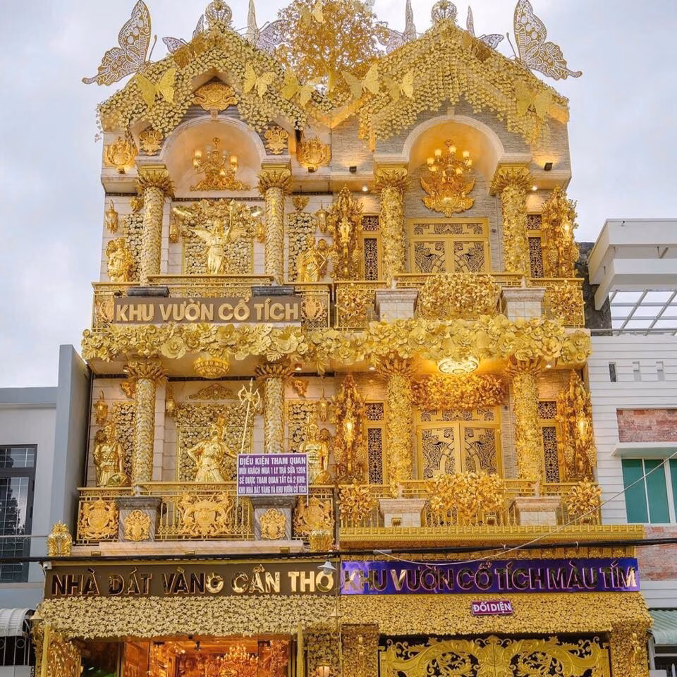 Cần Thơ xuất hiện khu du lịch dát vàng, vườn cổ tích màu tím gây bão mạng Khu du lịch “độc lạ” miền Tây dành cho “khối phụ huynh”, giới trẻ cũng rần rần lưu lại địa chỉ vì lý do này- Ảnh 5.