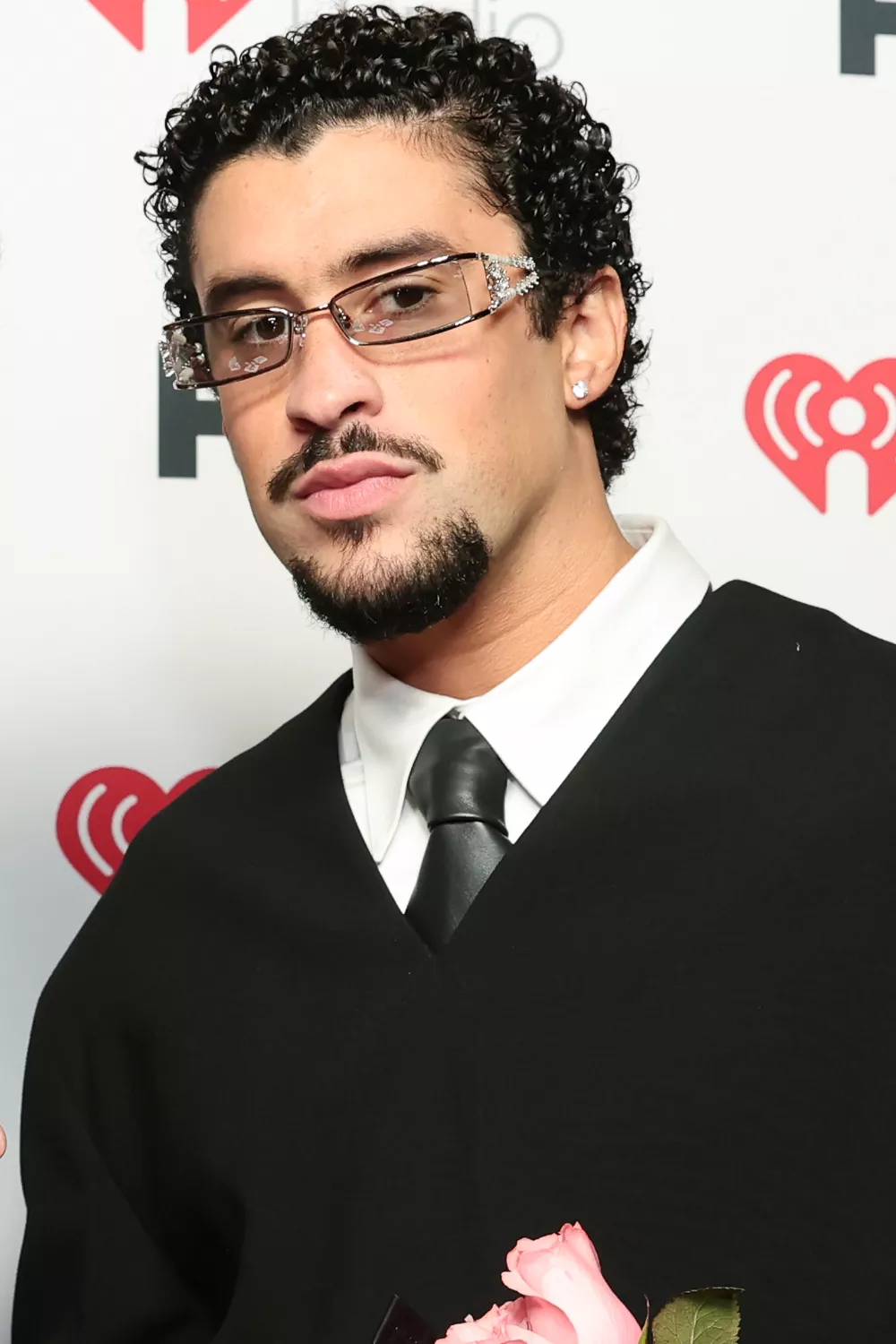 Bad Bunny attend the 2025 iHeartRadio Music Awards at Dolby Theatre in Los Angeles, California on March 17, 2025. 