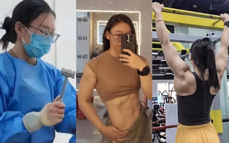 Cô gái 26 tuổi vừa làm bác sĩ pháp y vừa tập gym khiến cộng đồng mạng sôi sục