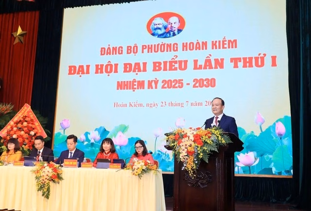 Hội nghị cấp cao tại Hoàn Kiếm: Sự kiện chính trị quan trọng sắp diễn ra Đảng bộ phường Hoàn Kiếm xác định rõ 3 khâu đột phá chiến lược trong nhiệm kỳ 2025 - 2030 - Ảnh: VGP/GH