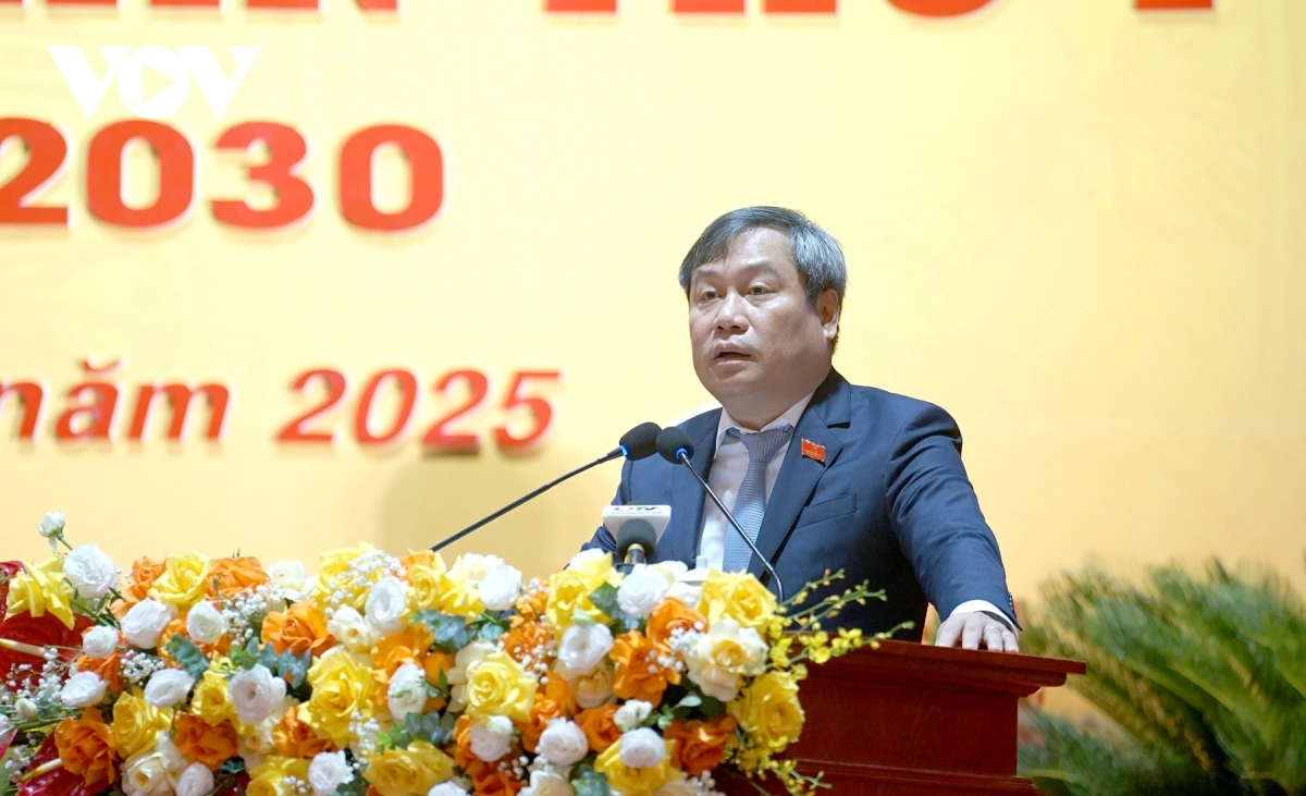 Bí thư Tỉnh ủy Quảng Ninh Vũ Đại Thắng đề nghị tất cả nhiệm vụ mà đại hội đặt ra phải được cụ thể hoá ngay sau Đại hội bằng chương trình, kế hoạch cụ thể với sự phân công rõ việc, rõ người, rõ tiến độ thời gian, yêu cầu chất lượng