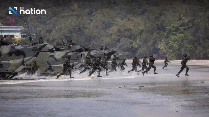 Thái Lan khởi động chiến dịch “Trat Pikhat Pairee 1" tại tỉnh Trat sáng 26-7 - Ảnh: The Nation