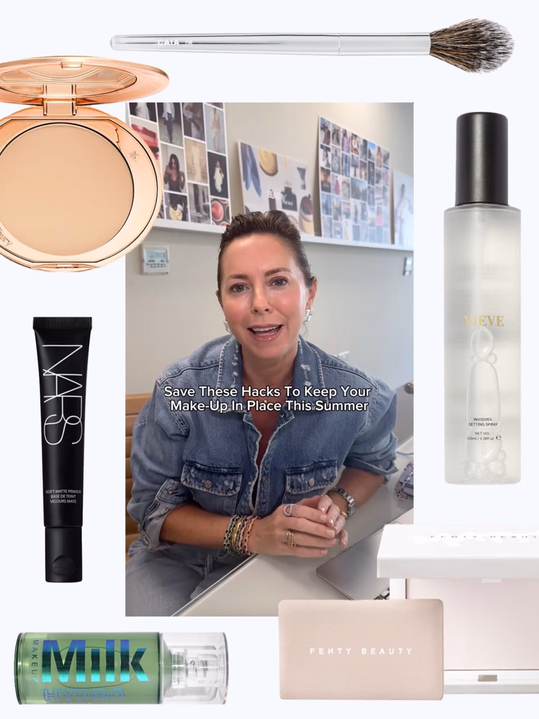 Mỹ phẩm giúp trang điểm bền dù trời nóng ẩm