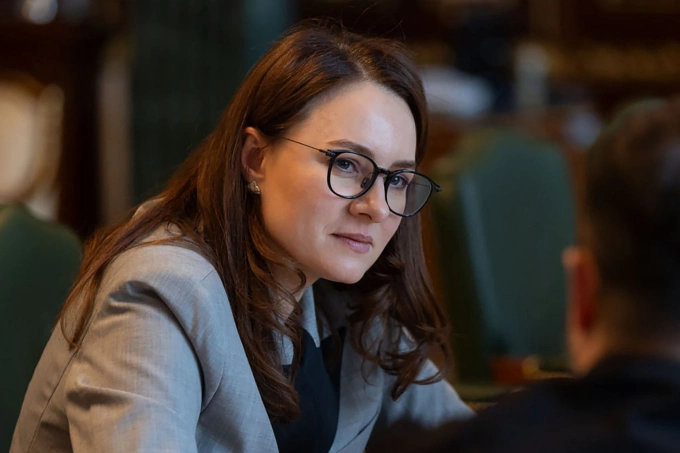 Phó thủ tướng Ukraine Yulia Svyrydenko tại Kiev ngày 14/7. Ảnh: AFP