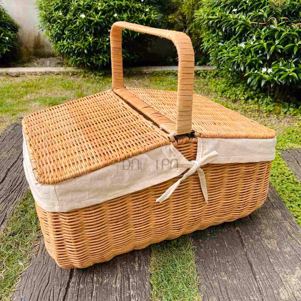 Làm thế nào để chọn giỏ mây picnic phù hợp cho chuyến đi chơi cuối tuần?