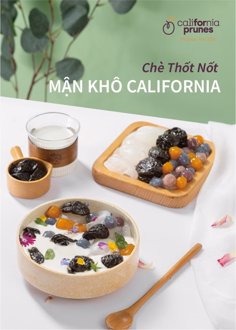 Chè thốt nốt cùng Mận khô California