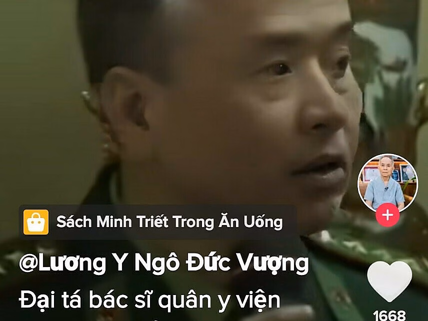Cảnh báo từ các bác sĩ rởm trên TikTok Hình ảnh trong video nhân vật tự xưng là bác sĩ viện 108, bị lãnh đạo bệnh viện công khai bác bỏ