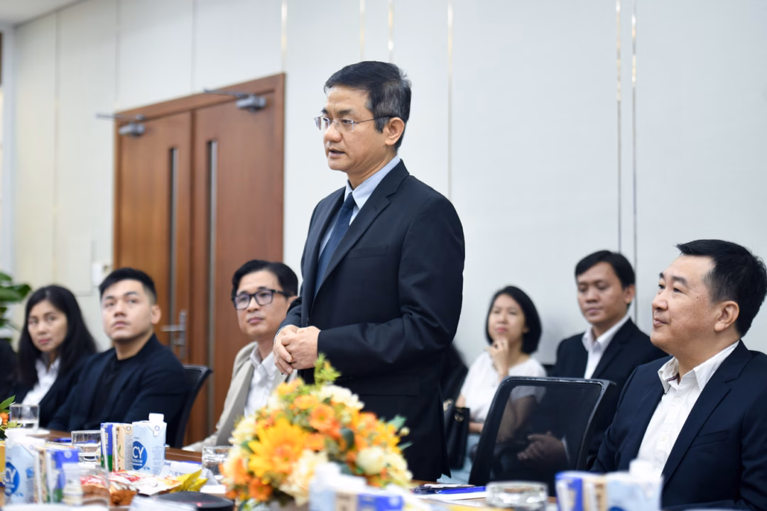 Ông Nguyễn Quang Trí phát biểu Ông Nguyễn Quang Trí phát biểu về định hướng hợp tác