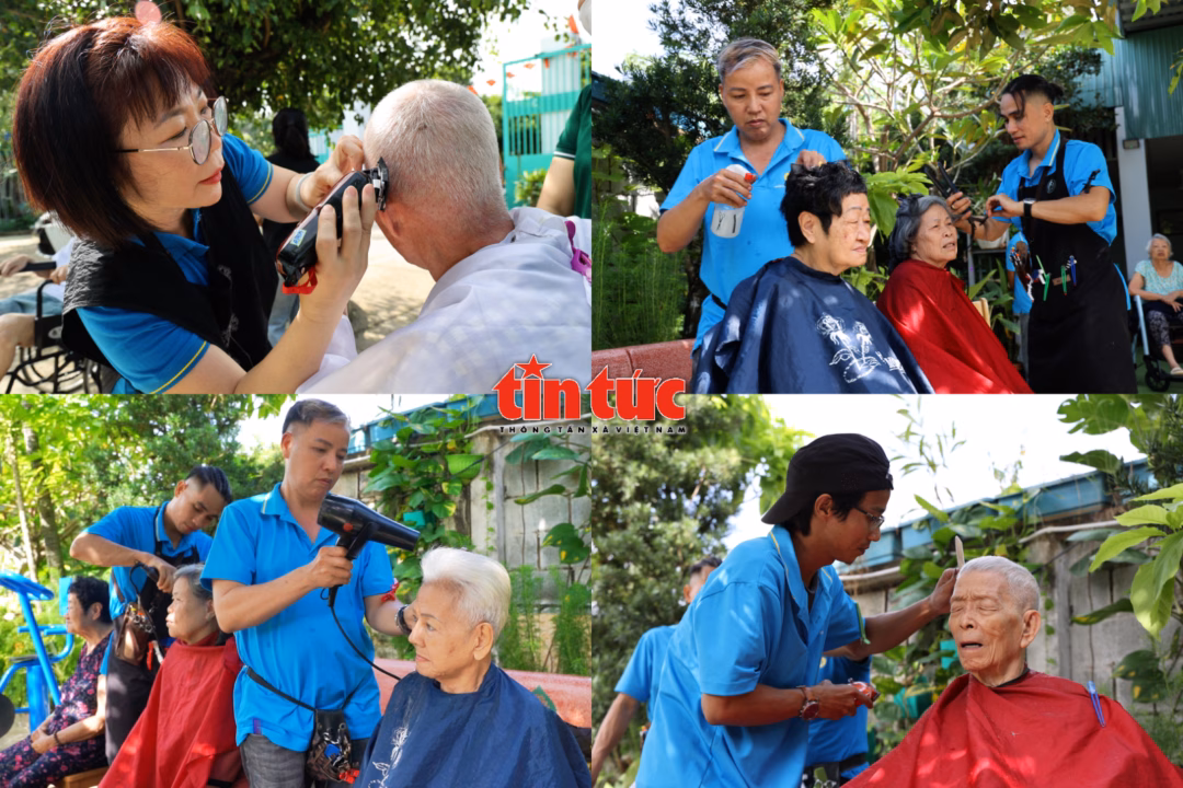 Grooming miễn phí lan tỏa yêu thương của nhóm thợ tóc trẻ ở Sài Gòn Chú thích ảnh
