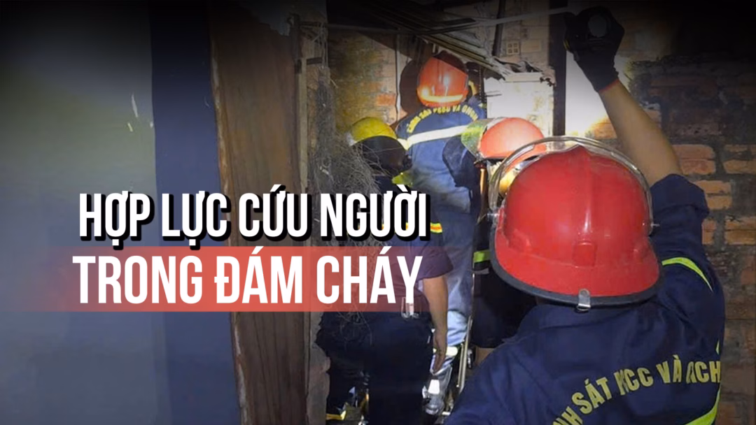 Hàng xóm dũng cảm dập lửa, cứu 2 chị em thoát nạn trong vụ cháy nhà Hàng xóm hợp lực cứu 2 chị em trong vụ cháy nhà lúc rạng sáng