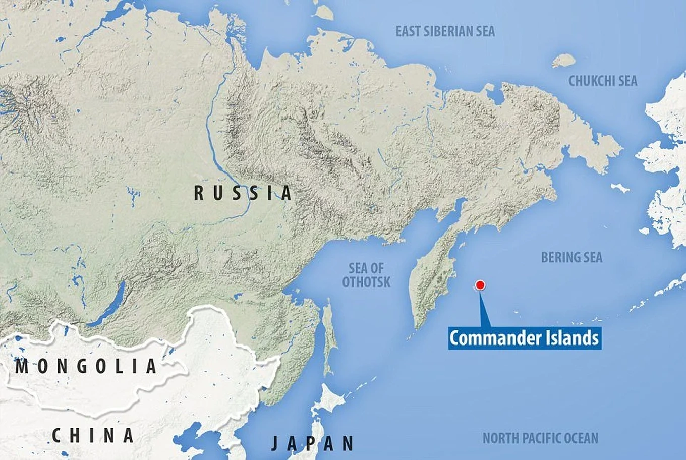 Mỹ đề xuất mua lại quần đảo từ Nga với giá 15 tỷ USD Vị trí của quần đảo Commander (Ảnh: The Archaeologist).