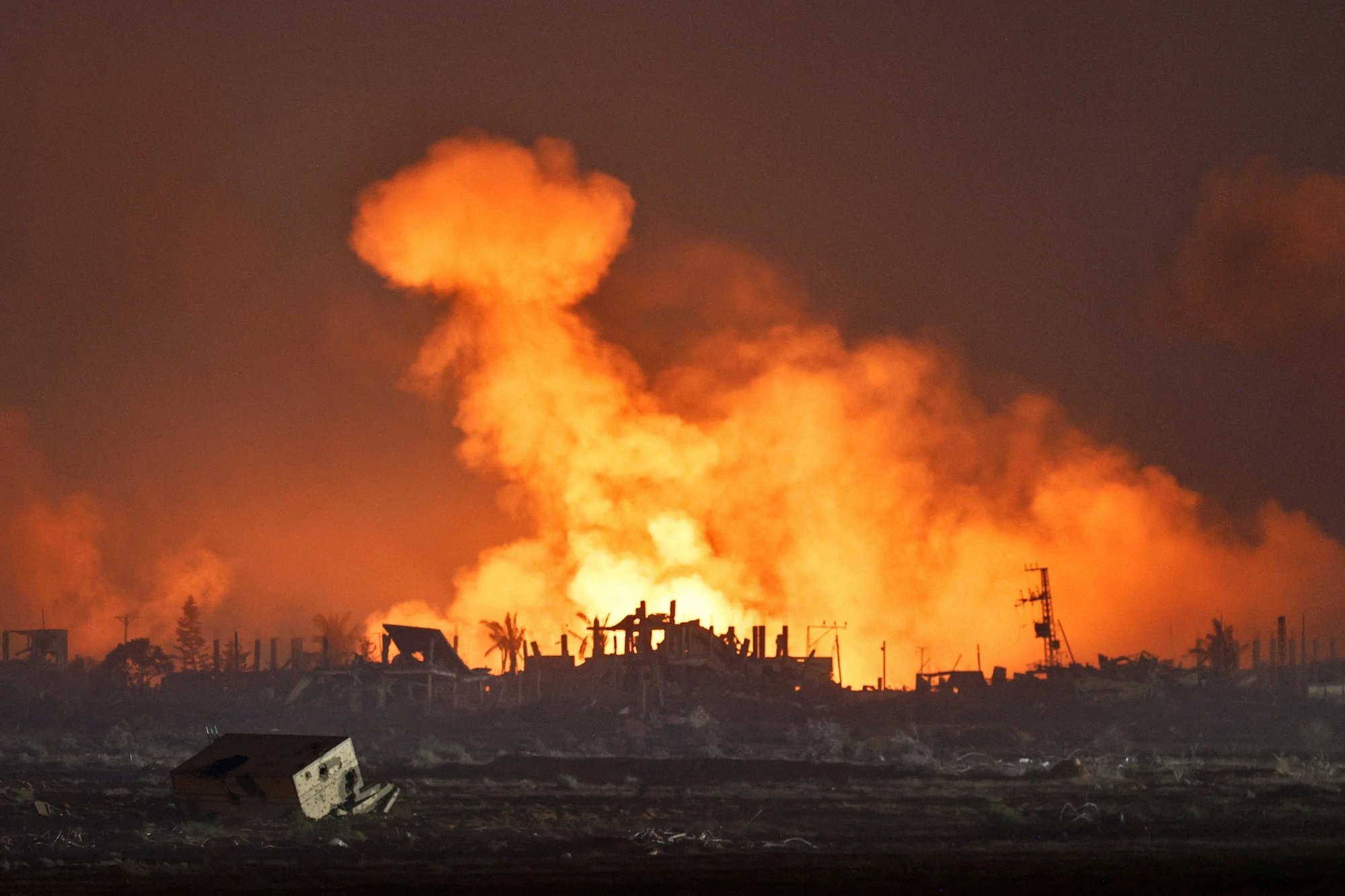 Mỹ rút khỏi đàm phán ngừng bắn ở Gaza, Hamas mở cửa đạt thỏa thuận toàn diện Vụ nổ ngày 24.7 tại một khu vực ở Gaza nằm gần biên giới Israel