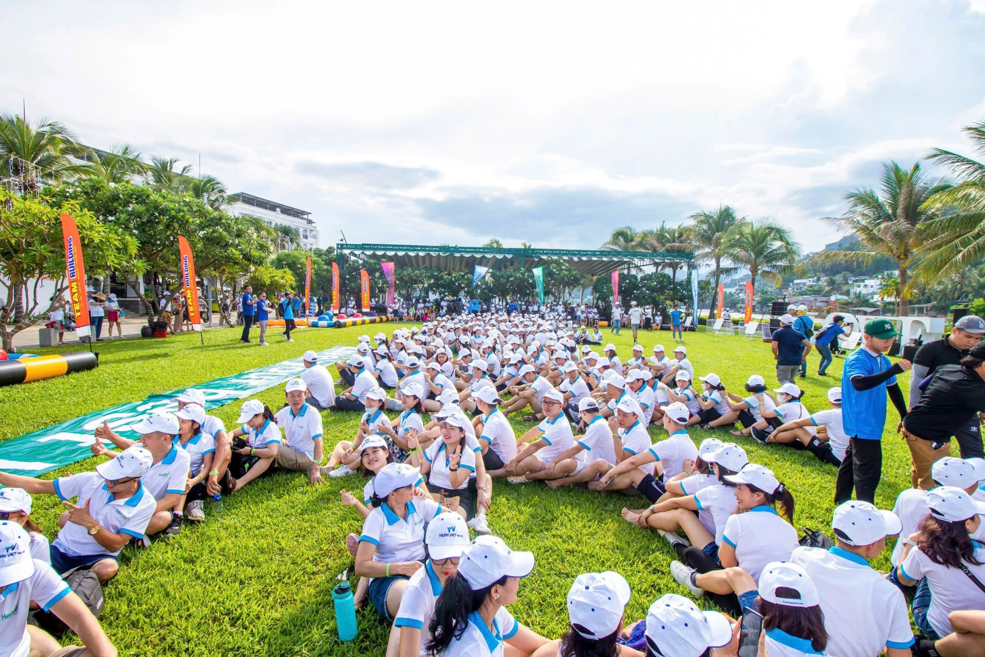 Hoạt động du lịch MICE ở Khu du lịch Champa Island Nha Trang. Ảnh: XUÂN THÀNH